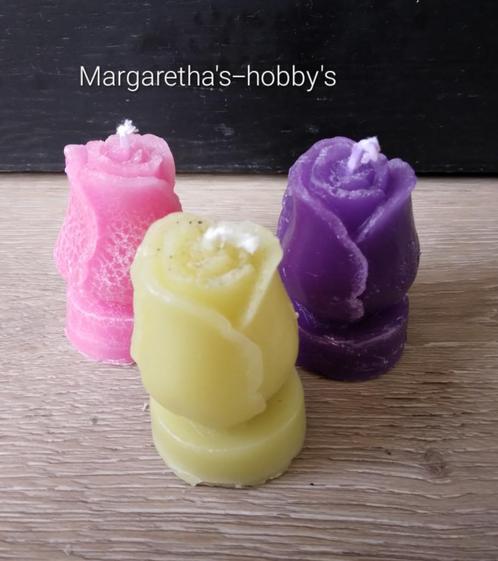 Tulp kaars (van 100% gerecycled kaarsvet), Huis en Inrichting, Woonaccessoires | Kandelaars en Kaarsen, Nieuw, Kaars, Minder dan 25 cm