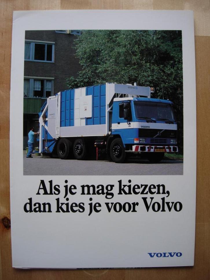Volvo FL6 / FL7 Brochure 1989 - Gemeentewerken - NL, Boeken, Auto's | Folders en Tijdschriften, Zo goed als nieuw, Volvo, Ophalen