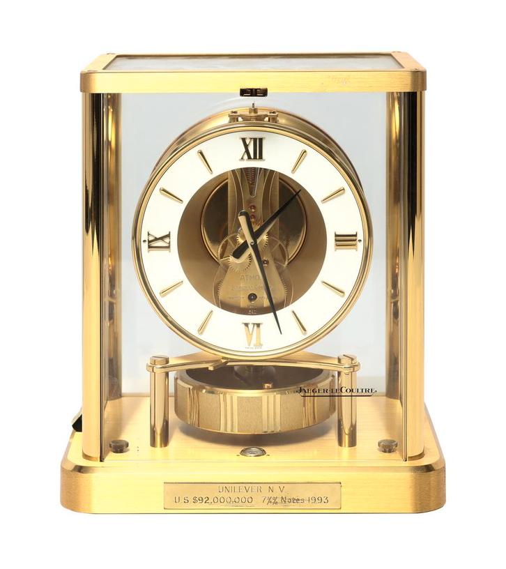 Jaeger-LeCoultre gilded Atmos clock, Antiek en Kunst, Antiek | Klokken, Ophalen