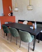 Stoere houten eettafel 210 x 90 cm, Huis en Inrichting, Tafels | Eettafels, Ophalen, Stoer en industrieel, 200 cm of meer, 50 tot 100 cm