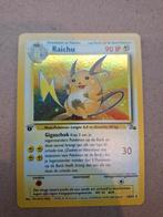 Raichu 14/62 Holo 1st Edition Fossil NL - NM, Hobby en Vrije tijd, Verzamelkaartspellen | Pokémon, Ophalen of Verzenden, Zo goed als nieuw