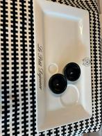 Mooie serveerschaal riviera maison, Ophalen of Verzenden, Overige stijlen, Glas, Schaal of Schalen