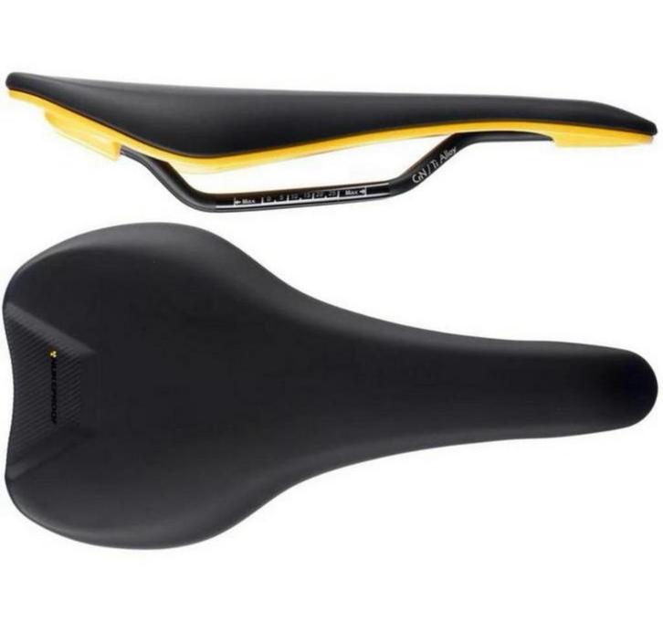 Nukeproof Vector DH Pro Titanium comfort Zadel Black-Yellow, Fietsen en Brommers, Fietsonderdelen, Nieuw, Zadel, Ophalen of Verzenden