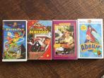 Videobanden VHS Kinderfilms div, Overige typen, Kinderprogramma's en -films, Alle leeftijden, Gebruikt