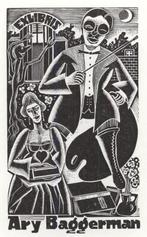 0392 Ex Libris Nederland : Cor de Wolff, 1950, Antiek en Kunst, Verzenden