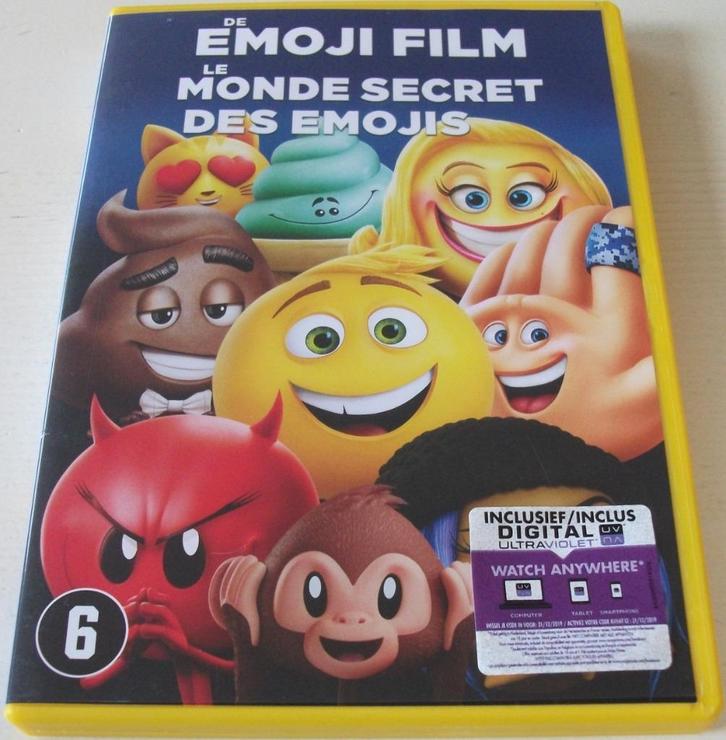 Dvd *** EMOJI FILM ***, Cd's en Dvd's, Dvd's | Tekenfilms en Animatie, Zo goed als nieuw, Amerikaans, Tekenfilm, Vanaf 6 jaar