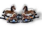 4 Houten hobbelpaarden antiek!, Ophalen of Verzenden