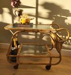 Bamboe Serveerwagen / Trolley, Overige materialen, Gebruikt, Vintage, 75 cm of meer