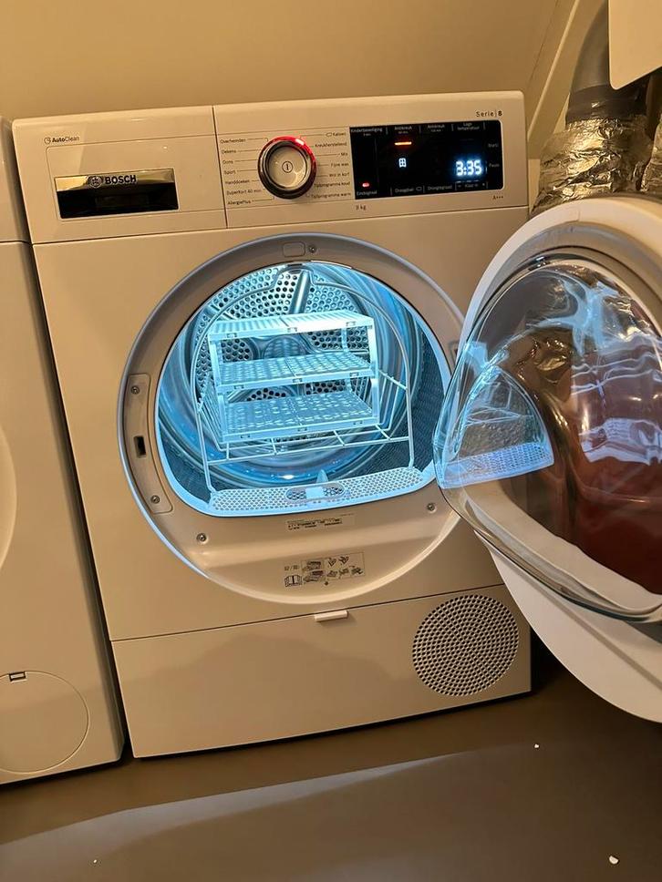 Bosch serie 8 Warmtepomp droger (A+++) 2 jaar oud, Witgoed en Apparatuur, Wasdrogers, Zo goed als nieuw, Condens, 8 tot 10 kg