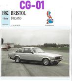 Cg1 autokaart bristol brigand ( 1982 ), Ophalen of Verzenden, Zo goed als nieuw, Auto's