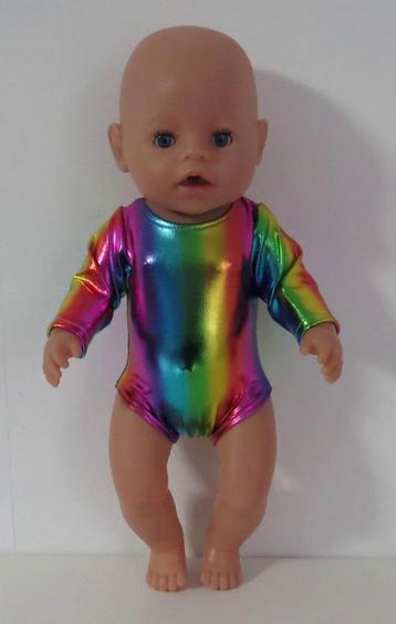 poppenkleertjes babypop born 43cm (turnpakje ) beschikbaar voor biedingen