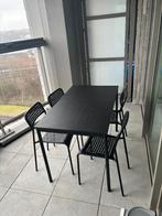 IKEA dining table and chairs, Huis en Inrichting, Tafels | Eettafels, Ophalen, Overige materialen, Gebruikt, 100 tot 150 cm