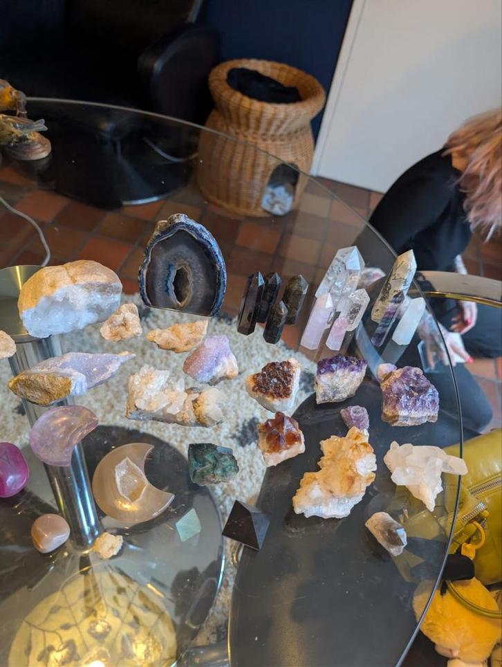 Edelstenen en Mineralen Collectie, Verzamelen, Mineralen en Fossielen, Mineraal, Ophalen of Verzenden