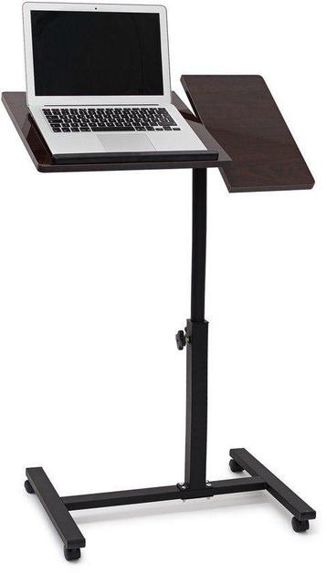 Laptoptafel op wieltjes - verstelbare hoogte - afbeelding 1