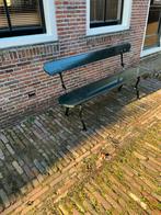 Antieke franse gietijzer tuinbank monument Baarn Weesp, Tuin en Terras, Ophalen, Nieuw, Hout