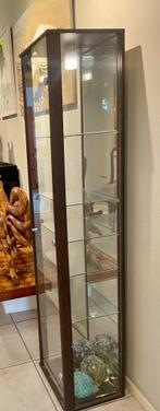 Glas vitrinekasten, Huis en Inrichting, Kasten | Vitrinekasten, Ophalen, Met deur(en), 50 tot 100 cm, Zo goed als nieuw