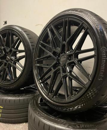 20 Inch Originele VOSSEN HF-7 velgen + Continental banden  beschikbaar voor biedingen