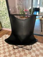 Vlinderstoel Mariposa - pampas leer, Huis en Inrichting, Stoelen, Ophalen, Gebruikt, Zwart, Design