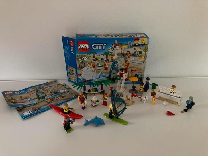 Lego city Plezier aan het strand (60153), Kinderen en Baby's, Speelgoed | Duplo en Lego, Gebruikt, Lego, Complete set, Ophalen of Verzenden