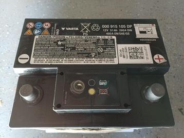 Getest en goed !! VW Accu 12V 51 Ah 280A 480A 000915DP polo beschikbaar voor biedingen