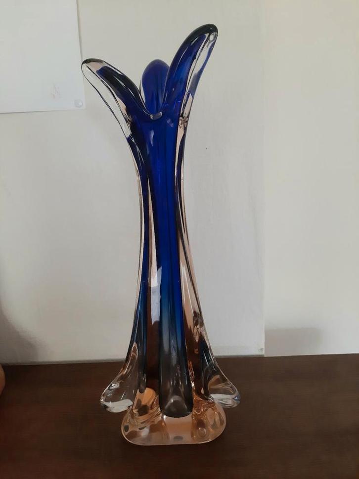 Grote Murano stijl sommerso vaas, Antiek en Kunst, Antiek | Vazen, Ophalen of Verzenden