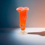 Oranje Murano Vaas van Tivoli, Italiaans Design, Oranje, Ophalen of Verzenden, Nvt, Minder dan 50 cm