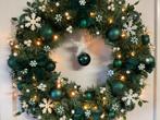 Prachtige grote kerstkrans met verlichting 60 cm, Huis en Inrichting, Woonaccessoires | Kransen, Ophalen of Verzenden, Nieuw