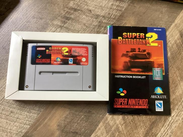 Super Battletank 2 - SNES Compleet, Spelcomputers en Games, Games | Nintendo Super NES, Zo goed als nieuw, Strategie en Constructie