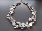 Parelmoer Zoetwater parel ketting, Verzenden, Beige, Zo goed als nieuw, Steen of Mineraal