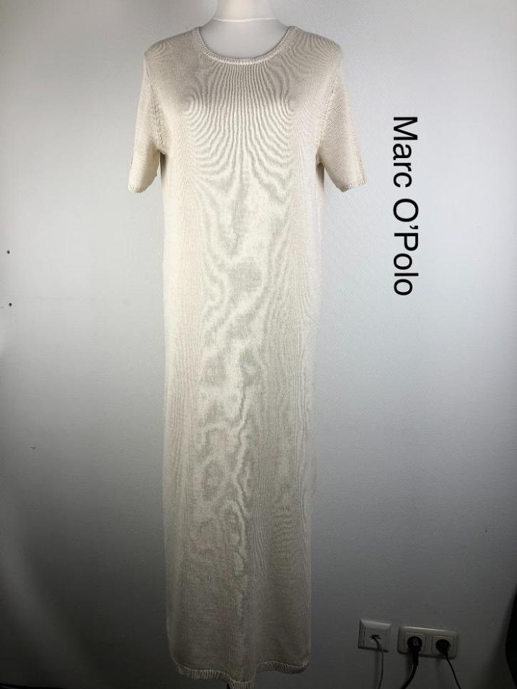Marc O'Polo Jurk 52% katoen & 48% linnen (mt: 38) 16,4/7459, Kleding | Dames, Jurken, Zo goed als nieuw, Maat 38/40 (M), Blauw