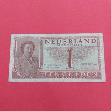 1 gulden Muntbiljet uit 1949 Juliana. In ZF
 beschikbaar voor biedingen