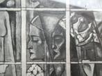 Jan Toorop litho achter glas in originele lijst~Kerkraam '20, Antiek en Kunst, Kunst | Litho's en Zeefdrukken, Ophalen of Verzenden