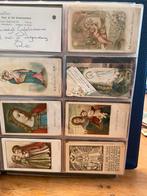 Antieke oude religieuze kaartjes bidprentjes prentjes geloof, Ophalen of Verzenden