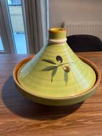 Nieuwe Tajine - Groen met Print - 28 cm, Ophalen of Verzenden, Nieuw