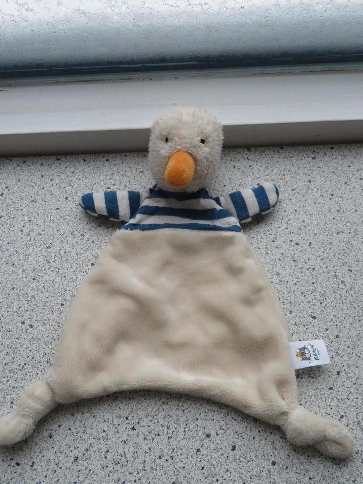 Knuffeldoek eend of eendje merk Jellycat zacht velours, Kinderen en Baby's, Speelgoed | Knuffels en Pluche, Zo goed als nieuw