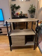 JYSK Kast Zwart Metaal & Hout-look, Huis en Inrichting, Ophalen, 50 tot 100 cm, Zo goed als nieuw, Minder dan 100 cm