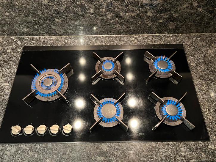 ATAG gaskookplaat, Witgoed en Apparatuur, Kookplaten, Zo goed als nieuw, Inbouw, Gas, 5 kookzones of meer, Ophalen