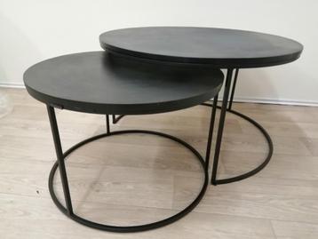salontafel set 2 deel zwart model Bolder Richmond Interiors beschikbaar voor biedingen