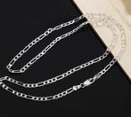 Ketting Figaro schakel 925 sterling zilver XL 70 CM -NIEUW-, Ophalen of Verzenden, Nieuw, Zilver, Zilver