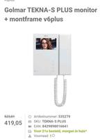 Golmar TEKNA-S PLUS monitor + montframe v6plus

 Nieuw doos, Ophalen of Verzenden, Zo goed als nieuw, Detector, Sensor of Melder