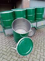 Vuurton. Olieton. 200liter vat. Olievat. Brandton, Ophalen of Verzenden, Zo goed als nieuw
