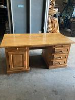 Massief Eiken Bureau - Vaste Prijs, Ophalen of Verzenden, Gebruikt, Bureau