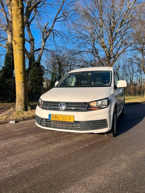 Volkswagen Caddy MAXI 2.0 TDI met BMT L2h1 75pk 2019 Wit, Auto's, Bestelauto's, Bedrijf, Volkswagen, Diesel, Euro 6, Handgeschakeld
