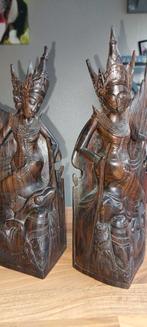 Makassar ebbenhouten sculpturen van godinnen, Ophalen of Verzenden