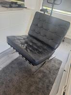 Barcelona stoel, Huis en Inrichting, Fauteuils, Ophalen, Gebruikt, 50 tot 75 cm, Leer