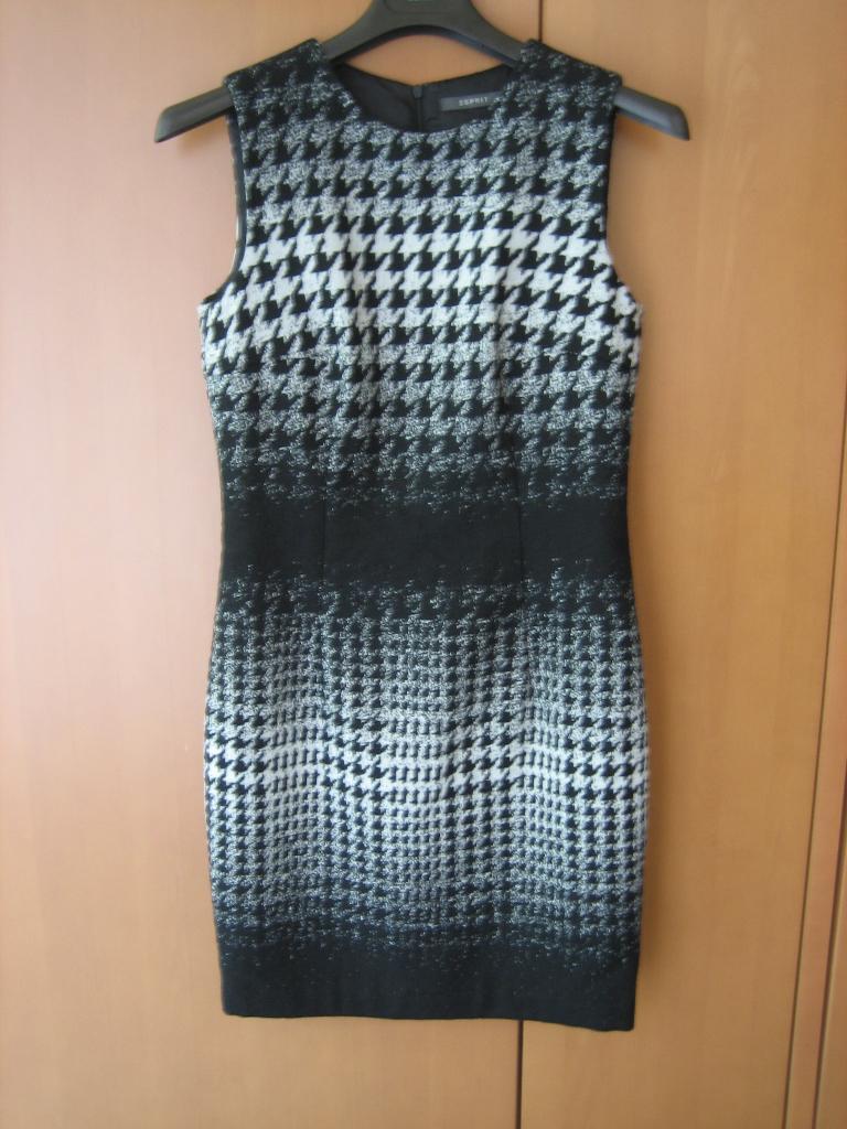 Chique zwart-wit pied de poule jurkje ESPRIT 36 snazzeys, Kleding | Dames, Jurken, Verzenden, Zwart, Nieuw, Maat 36 (S)