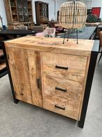 Magazijn leegverkoop dressoir Britt industrieel Mangohout