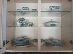 Compleet blauw bloem servies, Antiek en Kunst, Ophalen of Verzenden