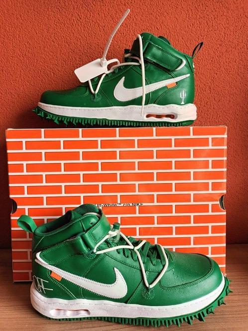 OFF-WHITE x NIKE AIR FORCE 1 MID "PINE GREEN" (2023) - nieuw, Kleding | Heren, Schoenen, Nieuw, Sneakers of Gympen, Overige kleuren