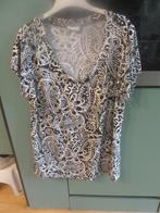Yessica zwart wit lang Shirt. Maat 48, Overige kleuren, Yessica, Zo goed als nieuw, Shirt of Top